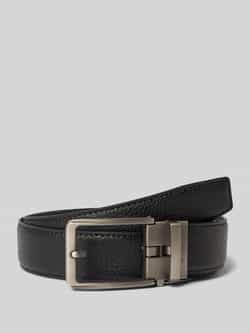 MONTI Leren riem 3 5 cm breed klassiek-business automatische sluiting past altijd