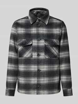 MCNEAL Regular fit overhemdjack met kentkraag