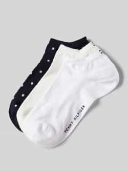 Tommy Hilfiger Sokken met labelstitching in een set van 3 paar