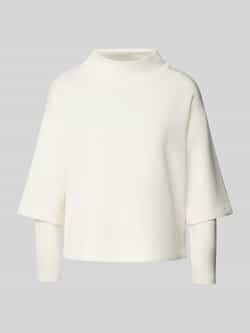 S.Oliver BLACK LABEL Loose fit sweatshirt van scuba met extra brede schouders