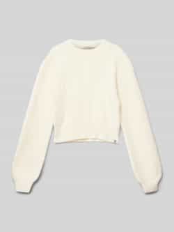 Garcia Gebreide pullover met ribboorden