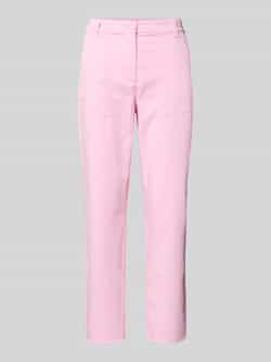 Marc Cain Feminine fit broek met verkorte pasvorm en steekzakken