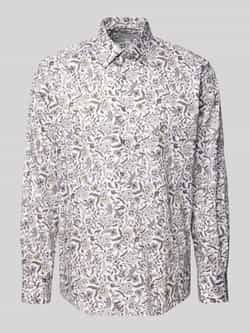 Eterna Comfort fit zakelijk overhemd van katoen met kentkraag