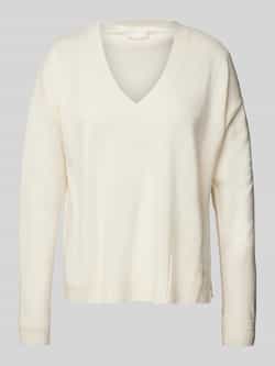 LIU JO SPORT Oversized gebreide pullover met ribboorden