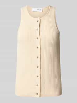 Selected Femme Regular fit gebreide top van viscosemix model 'TRIXIE'