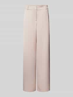 Jake*s Collection Wide leg cut stoffen broek met riemlussen