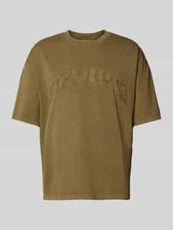REVIEW T-shirt met labelstitching