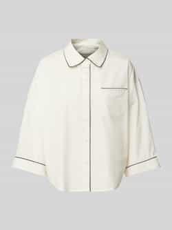 Marc O'Polo Oversized loungeshirt van zuiver katoen met contrasterende details