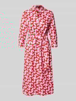 MORE & MORE Midi-jurk met strikceintuur