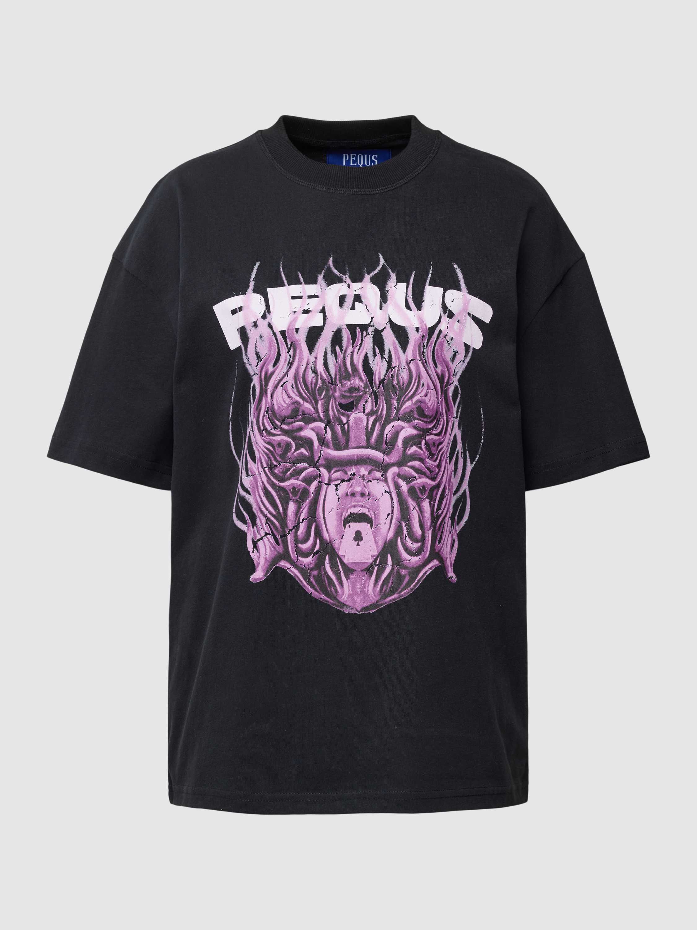 Pequs Medusa Graphic T-shirt T-shirts Black maat: L beschikbare maaten:XS S M L