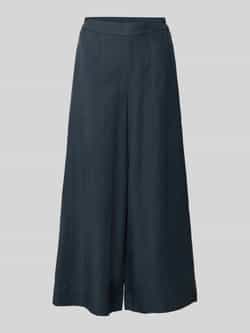 Marc O'Polo Wide leg culotte van een mix van lyocell en linnen