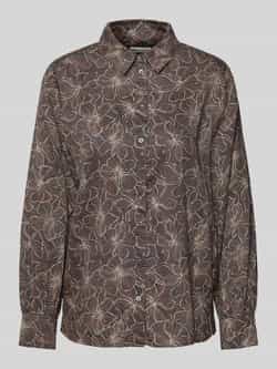 Marc O'Polo Relaxed fit blouse met lange mouwen van puur katoen