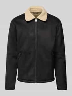 Only & Sons Regular fit bomberjack met kraag van imitatiebont model 'ROYCE'