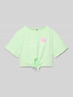 Blue Effect Kort T-shirt met labelprint