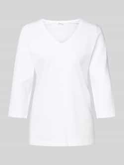 S.Oliver RED LABEL Regular fit shirt met 3 4-mouwen van katoen-jerseymix met V-hals