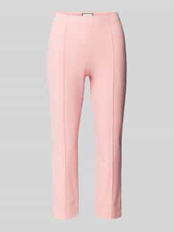 SEDUCTIVE Skinny fit capribroek met vaste persplooien