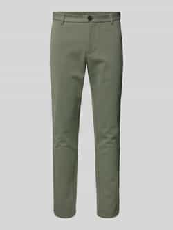 Lindbergh Korte stoffen broek met Franse steekzakken