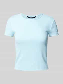 Vero Moda Regular fit T-shirt met geribde look model 'CHLOE'