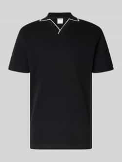 Selected Homme Slim fit poloshirt met V-hals model 'SANGEV'