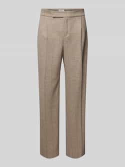 ROSNER Baggy fit stoffen broek met bandplooien model 'Mara'