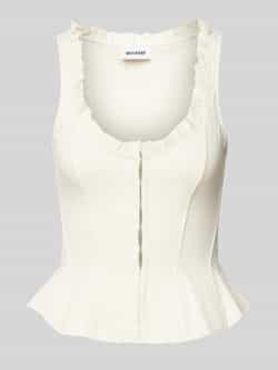 Weekday Skinny fit blousetop met haakjessluiting