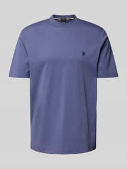 Boss T-shirt met labelpatch model 'Taut'