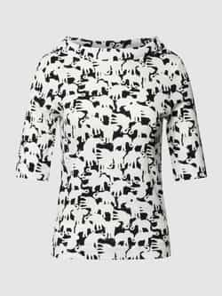 Marc Cain Basis T-shirt met Halflange Mouwen en Decoratieve Knoop White Dames