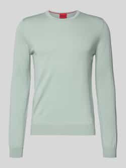 HUGO Regular fit gebreide pullover van pure scheerwol model 'SAN CEDRIC'