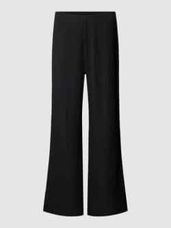 Christian Berg Woman Flared fit stoffen broek met structuurmotief