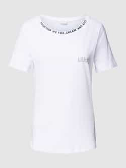 Liu Jo White T-shirt met stiksels