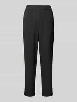 Marc O'Polo Relaxed fit joggingbroek in cargostijl van viscosemix met fijn pied-de-poule-motief