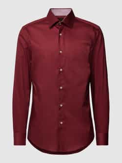 Boss Slim fit zakelijk overhemd met kentkraag model 'HANK'