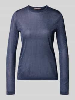 Christian Berg Cocktail Regular fit shirt met lange mouwen van glittermesh