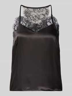 Pieces Regular fit top met bandjes van satijn model 'JAHARA'