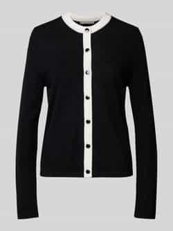 Christian Berg Woman Selection Wollen cardigan met doorknoopsluiting