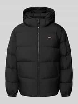 Tommy Hilfiger Zwarte Polyesterjas | Stijlvol Ontwerp Black Heren