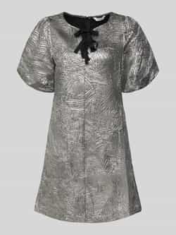 B.Young Relaxed fit mini-jurk met sierstrikken model 'Detona'