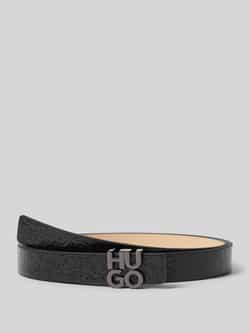 HUGO Leren riem met pinsluiting