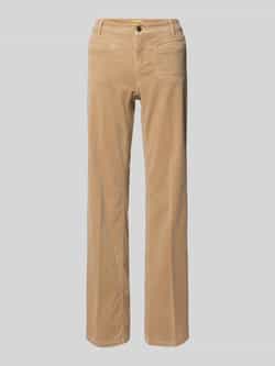 CAMBIO Bootcut corduroy broek met steekzakken model 'TESS'