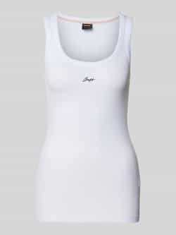 Boss Orange Tanktop met labelstitching model 'Ematite'