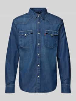 Levi's Regular fit jeansoverhemd met paspelzakken op de borst model 'BARSTOW'
