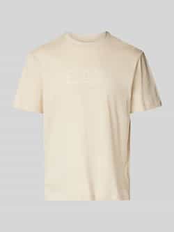 Ea7 Emporio Armani T-shirt Visibility Tonal Logo T-Shirt Almond Milk