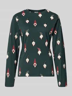Jake*s Casual Relaxed fit pyjamabovendeel met all-over motiefprint