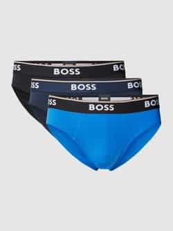 Hugo Boss 3-Pack Katoenen Briefs met Logotailleband Multicolor Heren