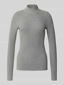 Joop! Gebreide pullover van viscosemix met opstaande kraag model 'Miran'