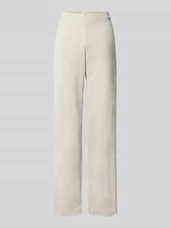 RAFFAELLO ROSSI Wide leg stoffen broek met structuurmotief model 'ELAINE'