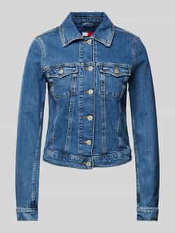 Tommy Jeans Jeansjack met paspelzakken op de borst model 'VIVIANNE'