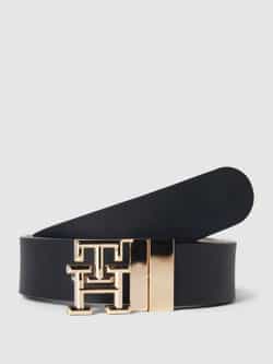 Tommy Hilfiger Dames Logo Omkeerbare Riem Black Dames