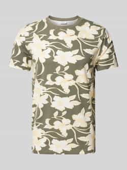 Lindbergh T-shirt met all-over motief model 'desert flower'
