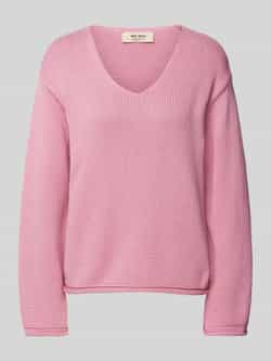 MOS MOSH Gebreide pullover met V-hals model 'BINE'